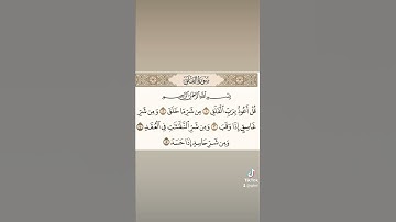 قرآن كريم راحه نفسيه وسعاده لا توصف سورة الفلق
