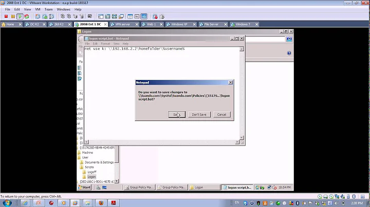 Hướng dẫn Logon Script trên server2008