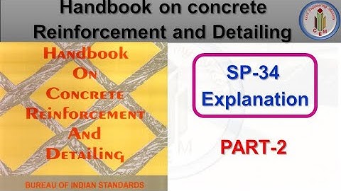 SP-34-Handbook on Concrete Reinforcement and Detailing | IS code for Structural Detailing | SP-34