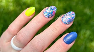 How to Apply Chunky Glitter Dip Powder - Shards - Summer Dip Nails | Sol Dips by Carole Annette 872 views 11 months ago 11 minutes, 15 seconds