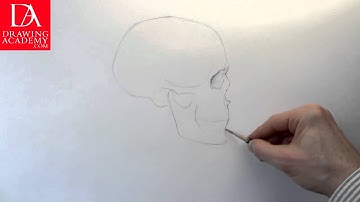 How to Draw a Scull presented by DrawingAcademy.com 13-1
