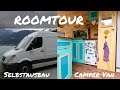 ROOMTOUR - Mercedes Sprinter Camper Van SELBSTAUSBAU | Mit richtiger DUSCHE und TOILETTE