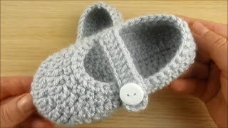 Crochet Girls shoes 23y crochet sole 6' Happy Crochet Club