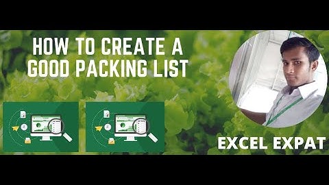 How to create a Packing List in MS Excel (BANGLA) 2020