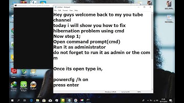 HOW TO FIX/SOLVE HIBERNATION PROBLEM FOR WINDOWS 7/8/10