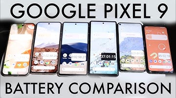 Google Pixel 9 Vs Pixel 8 Vs Pixel 7 Vs Pixel 6 Vs Pixel 5 Vs Pixel 4 Battery Comparison!