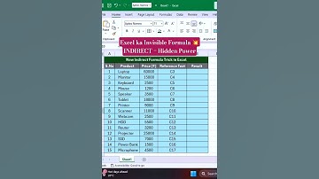 Excel Invisible Connector Formula 😲 | INDIRECT Function in Excel 😎