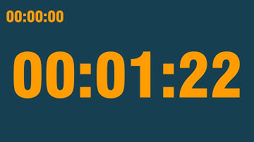 1 minute 22 second timer (with end alarm, time elapsed and progress bar)