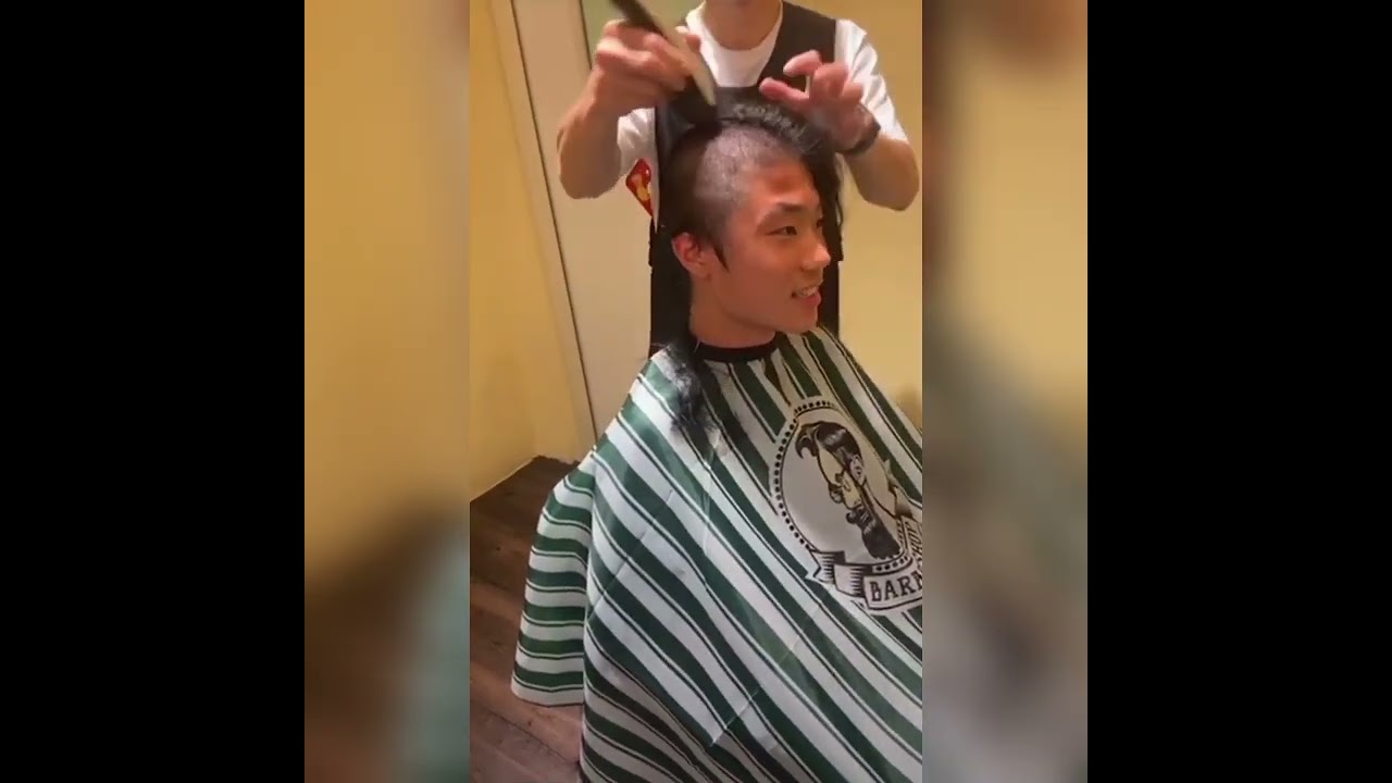 boy headshave 帅哥剃光头