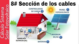 8. CÁLCULO SISTEMA SOLAR AISLADO | CALCULAR SECCIÓN DE LOS CABLES