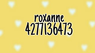 Code Musique Roblox Roxanne - roblox music id code for roxanne