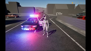 Unreal Engine 5.6 - Testing mcPoliceAI with Traffic AI System - Early Preview - 4K