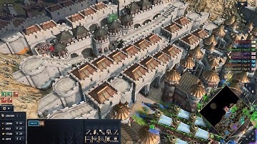 Age of Empires 4 - Massive Mountain Pass Defense PVP 4v4 Multiplayer