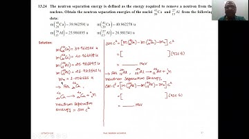 The neutron separation energy is defined as the energy required to remove a neutron from the nucleus