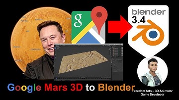 Google Mars 3D to Blender 3.4 - Full Tutorial - Google Map 3D