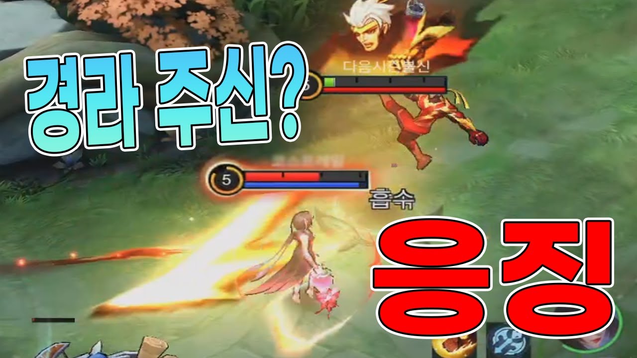 모바일레전드 추) 경라에 오지 말아야 할 챔피언이 왔네요..응징..