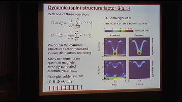 Numerical Approaches for Frustrated Magnetism IV   Prof  Anders Sandvik