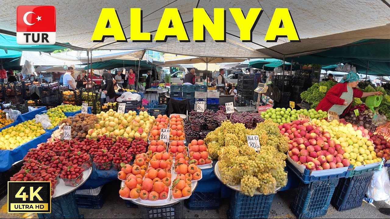 Alanya Mahmutlar Saturday Market | Antalya Turkey | November 29, 2025 [4K HD]