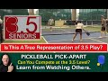 Pickleball  35 senior tournament game  what went wrong learn by watching others