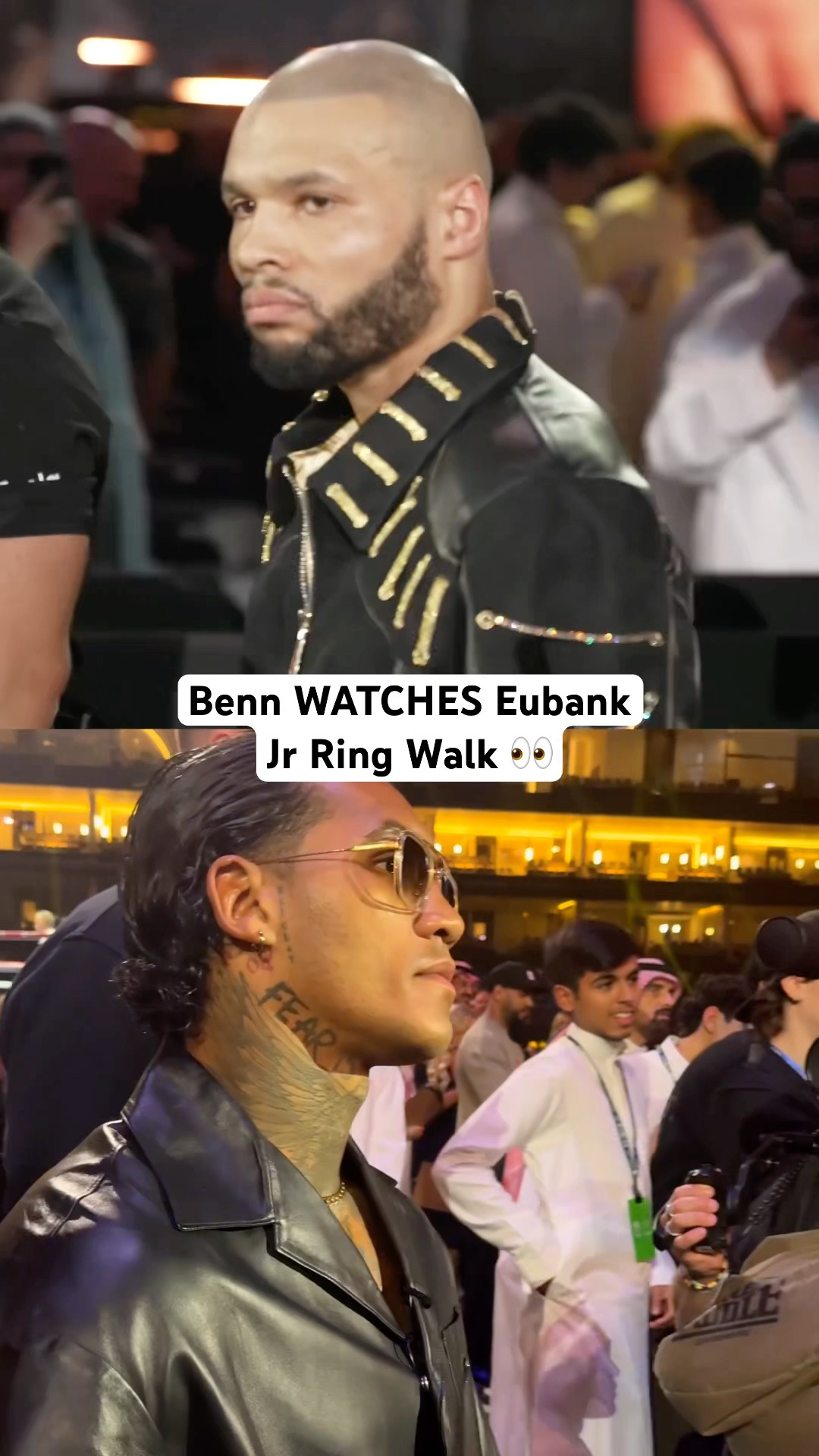Conor Benn WATCHES Chris Eubank Jr’s Ring Walk ?? #EubankBenn