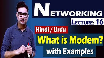 What is Modem? with Easy Examples Hindi/Urdu | Lecture: 16 | Syed Bakht