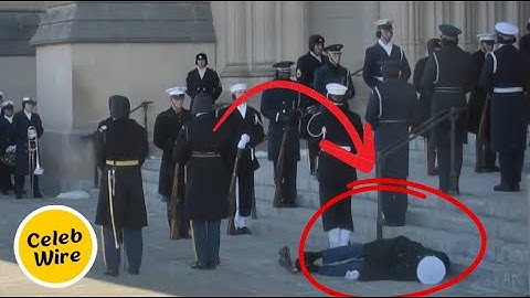 Soldier Falls During President Jimmy Carter's Funeral | CelebWire News