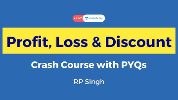 Profit, Loss and Discount | Crash Course & Concepts | Quantitative Aptitude for CAT 2021 Unacademy
