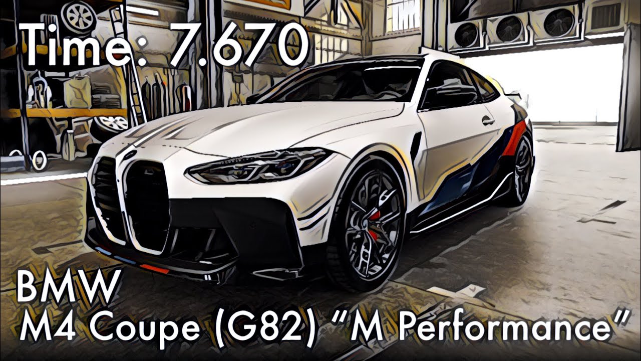 CSR2 - BMW M4 Coupe (G82) “M Performance” - tune & shift (time: 7.670)