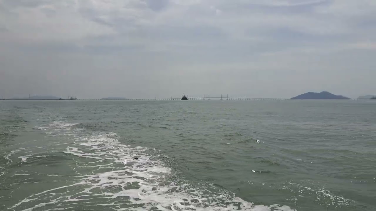 Penang Ferry ride from Butterworth to Georgetown, Penang island, Malaysia.