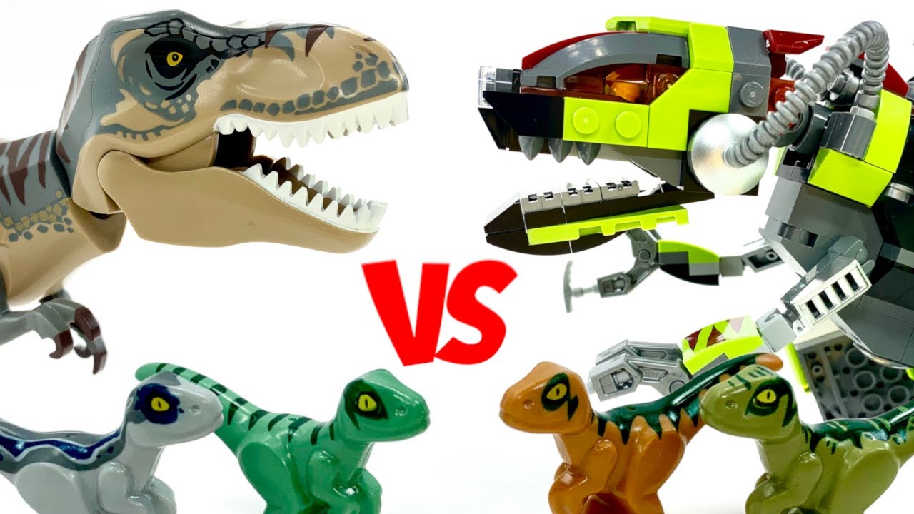 LEGO T Rex vs Dino Mech Battle 75938 Jurassic World Legend of Isla Nublar  Review - YouTube