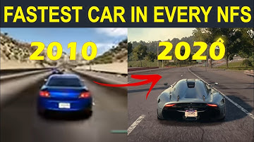 FASTEST Car In Every Modern Need For Speed (2010-2020) l Evolution Of Fastest Car In NFS Games