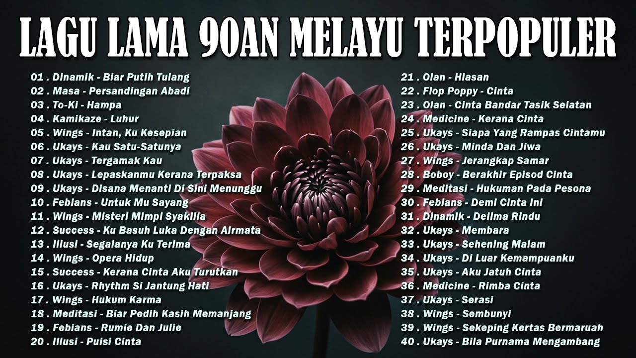 LAGU JIWANG 80AN DAN 90AN TERBAIK - LAGU SLOW ROCK MALAYSIA - KOLEKSI 40 LAGU2 JIWANG 80AN - 90AN