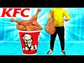 Gant kfc seau  comment fabriquer le plus grand pilon kfc diy au monde  partir dautruche vanzai