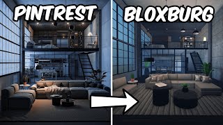BUILDING AN INDUSTRIAL LOFT IN BLOXBURG | roblox