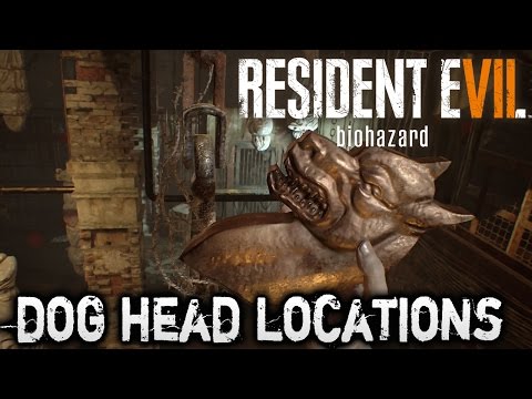 Video: Resident Evil 7 - Dog's Head-platser, Klockpendel, Badrum Och Skuggarpussel Från Sky Hunter