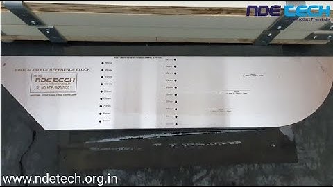PAUT ACFM ECT REFERENCE CALIBRATION BLOCK | Nde Tech