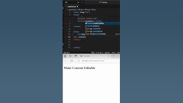 How to make content editable in Browser HTML #education #coding #interview #javascript #learning