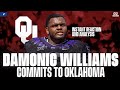 Damonic williams is a sooner  instant reaction and analysis from ou insider