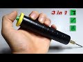 How to make a Portable Multi-Function Tool: Drill, Egg stirrer, Coffee stirrer