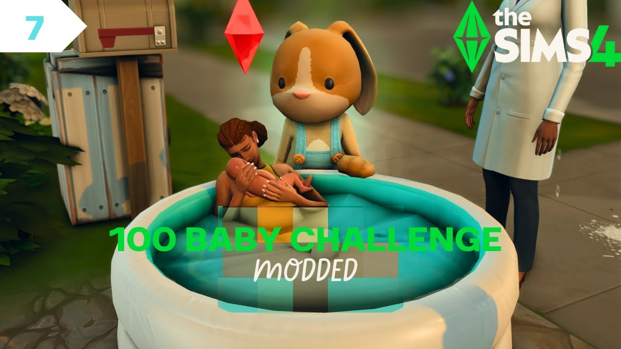 MY SIM HAD A BABY WITH THE FLOWER BUNNY | SIMS 4 100 BABY CHALLENGE EPISODE 7