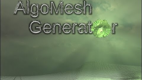 Product Showcase: Algo Mesh Generator