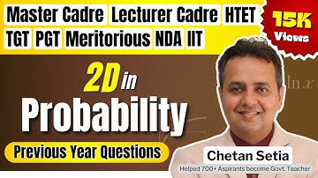 Master Cadre 2023 | Probability Graphical Representation | Chetan Setia | Master Cadre Maths