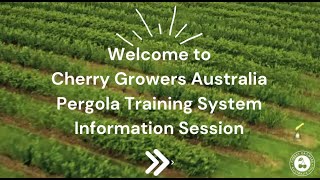 Introduction to the Pergola Training System for Cherries.  Watch NOW to see how it works.