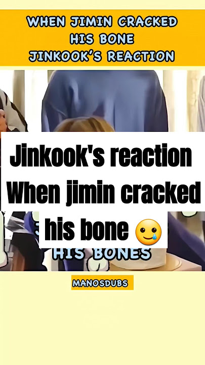 when jimin cracked his bone jungkook was jungshook and jin rxn #jinkook #jinkookfunnymoments