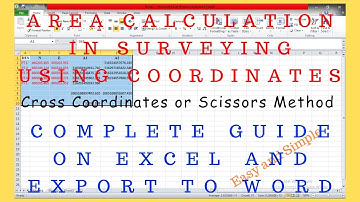 Area by Coordinates using Excel