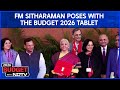 Union Budget 2026 | Ahead Of The Budget, FM Nirmala Sitharaman Poses With Budget Tablet