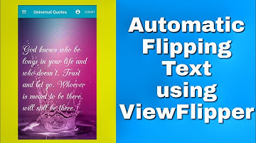 Automatically Flip texts using ViewFlipper in Sketchware