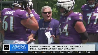 Ravens offensive line coach Joe D'Alessandris dies at 70 thumbnail