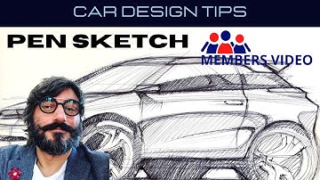 How to Draw Cars : 3/4 Front V Perspective Car Sketch (Easy way) Luciano Bove