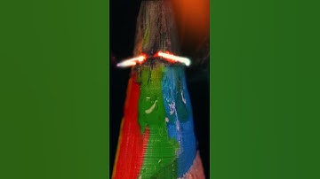 ASMR juicy color pencil vs plasma LIGHTER #short #satisfying #closeup #asmrsounds #macro